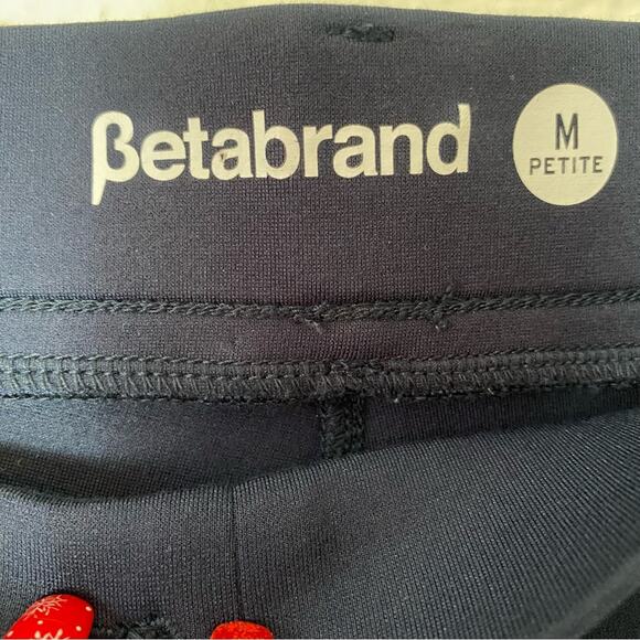 Betabrand Dress Pant Yoga Pants Bootcut Size Medium Petite Short Navy Blue - Picture 4 of 5